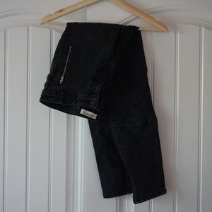 Zara Black Zipper Jeans